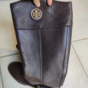 Tory Burch Brown leather toll boots 👢